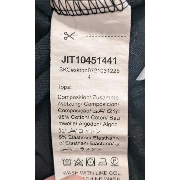 Lot of 2 Shein Black Tops Ribbed Long Sleeve/Crop Stretch T Size 11/12 Girls - Picture 5 of 9